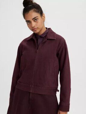 Levi's Made & Crafted Women’s Mechanic Denim Jacket Small Red Burgundy